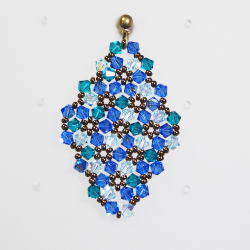 Pierces - Bronze brass - Earrings Rhombus Marissa - Pierces - Bronze brass - Laiton bronze